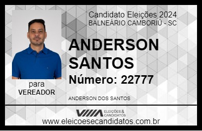 Candidato ANDERSON SANTOS 2024 - BALNEÁRIO CAMBORIÚ - Eleições