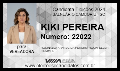 Candidato KIKI PEREIRA 2024 - BALNEÁRIO CAMBORIÚ - Eleições