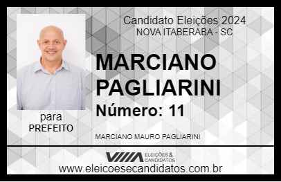 Candidato MARCIANO PAGLIARINI 2024 - NOVA ITABERABA - Eleições