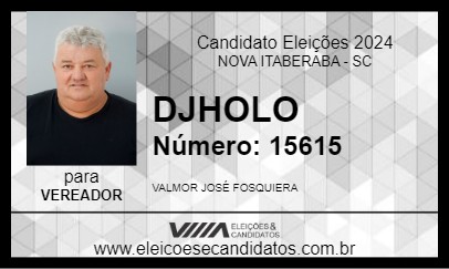 Candidato DJHOLO 2024 - NOVA ITABERABA - Eleições