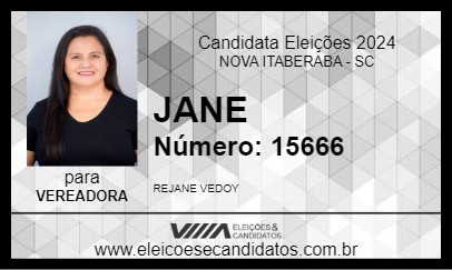 Candidato JANE 2024 - NOVA ITABERABA - Eleições