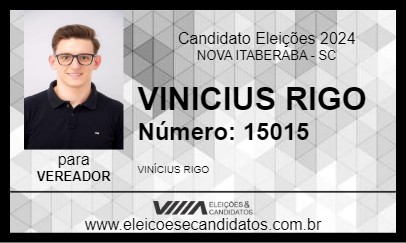 Candidato VINICIUS RIGO 2024 - NOVA ITABERABA - Eleições