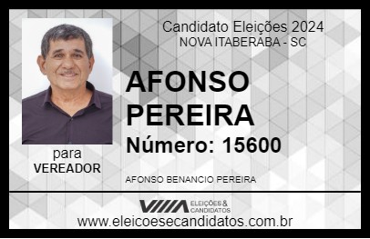 Candidato AFONSO PEREIRA 2024 - NOVA ITABERABA - Eleições