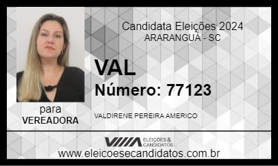 Candidato VAL 2024 - ARARANGUÁ - Eleições