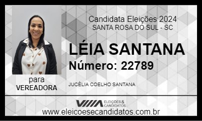 Candidato LÉIA SANTANA 2024 - SANTA ROSA DO SUL - Eleições