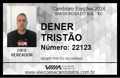 Candidato DENER TRISTÃO 2024 - SANTA ROSA DO SUL - Eleições