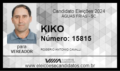 Candidato KIKO 2024 - ÁGUAS FRIAS - Eleições