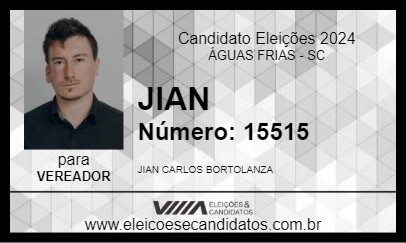 Candidato JIAN 2024 - ÁGUAS FRIAS - Eleições