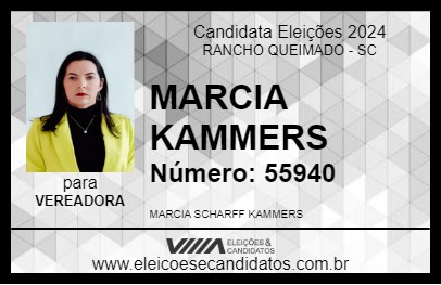 Candidato MÁRCIA 2024 - RANCHO QUEIMADO - Eleições