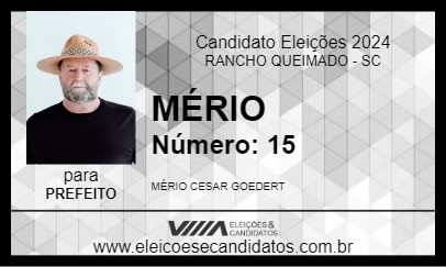 Candidato MÉRIO 2024 - RANCHO QUEIMADO - Eleições