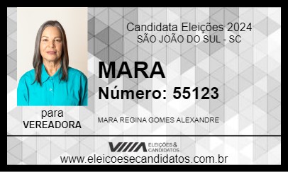 Candidato MARA 2024 - SÃO JOÃO DO SUL - Eleições