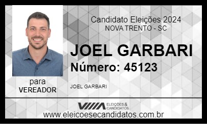 Candidato JOEL GARBARI 2024 - NOVA TRENTO - Eleições