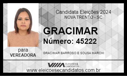 Candidato GRACIMAR 2024 - NOVA TRENTO - Eleições