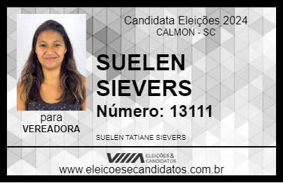 Candidato SUELEN SIEVERS 2024 - CALMON - Eleições