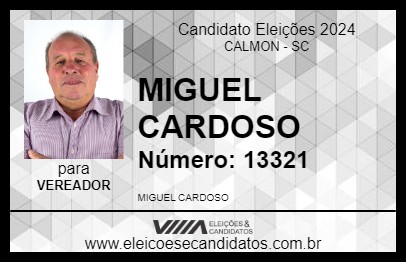 Candidato MIGUEL CARDOSO 2024 - CALMON - Eleições