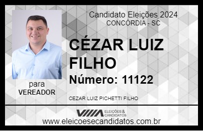 Candidato CÉZAR LUIZ FILHO 2024 - CONCÓRDIA - Eleições