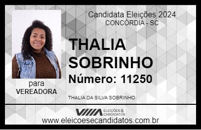 Candidato THALIA SOBRINHO 2024 - CONCÓRDIA - Eleições