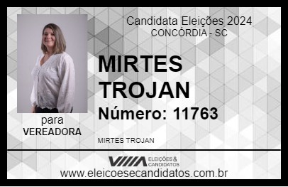 Candidato MIRTES TROJAN 2024 - CONCÓRDIA - Eleições