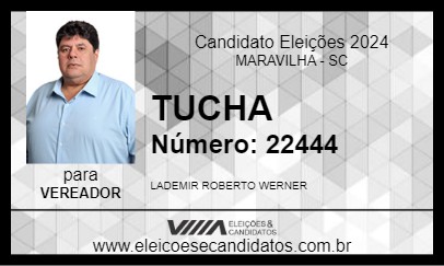 Candidato TUCHA 2024 - MARAVILHA - Eleições