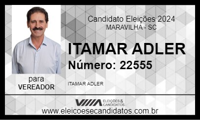 Candidato ITAMAR ADLER BIGODE 2024 - MARAVILHA - Eleições