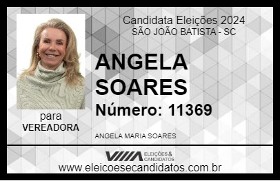 Candidato ANGELA SOARES 2024 - SÃO JOÃO BATISTA - Eleições