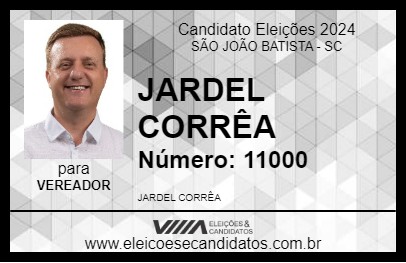 Candidato JARDEL CORRÊA 2024 - SÃO JOÃO BATISTA - Eleições