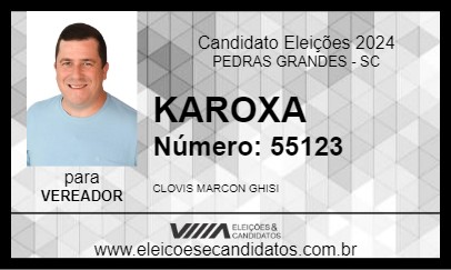 Candidato KAROXA 2024 - PEDRAS GRANDES - Eleições