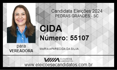 Candidato CIDA 2024 - PEDRAS GRANDES - Eleições