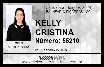 Candidato KELLY CRISTINA 2024 - BALNEÁRIO PIÇARRAS - Eleições