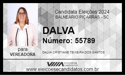 Candidato DALVA 2024 - BALNEÁRIO PIÇARRAS - Eleições