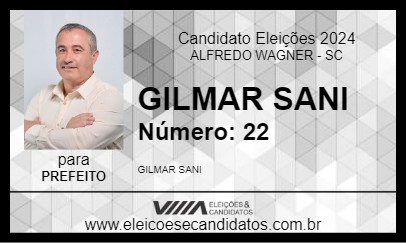 Candidato GILMAR SANI 2024 - ALFREDO WAGNER - Eleições