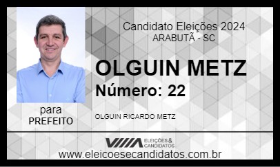 Candidato OLGUIN METZ 2024 - ARABUTÃ - Eleições