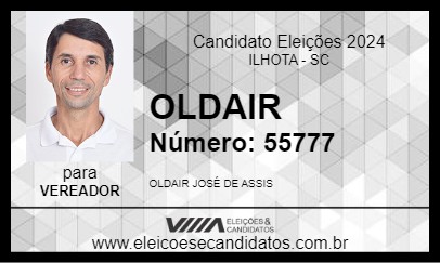 Candidato OLDAIR 2024 - ILHOTA - Eleições