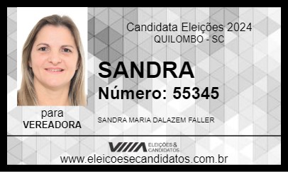 Candidato SANDRA 2024 - QUILOMBO - Eleições