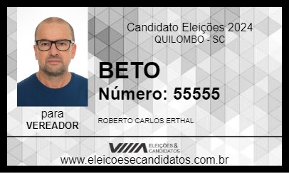 Candidato BETO 2024 - QUILOMBO - Eleições