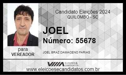 Candidato JOEL 2024 - QUILOMBO - Eleições