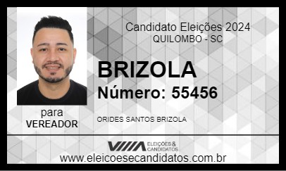 Candidato BRIZOLA 2024 - QUILOMBO - Eleições