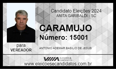 Candidato CARAMUJO 2024 - ANITA GARIBALDI - Eleições