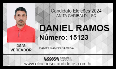 Candidato DANIEL RAMOS 2024 - ANITA GARIBALDI - Eleições