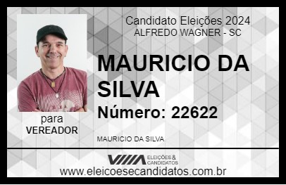 Candidato MAURICIO DA SILVA 2024 - ALFREDO WAGNER - Eleições