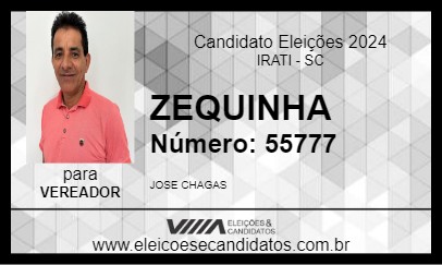 Candidato ZEQUINHA 2024 - IRATI - Eleições