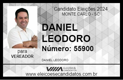 Candidato DANIEL LEODORO 2024 - MONTE CARLO - Eleições