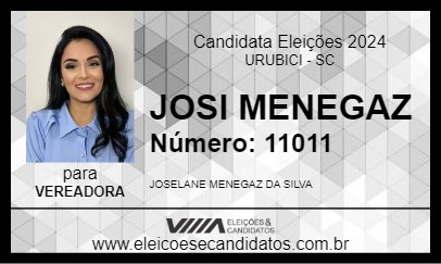 Candidato JOSI MENEGAZ 2024 - URUBICI - Eleições