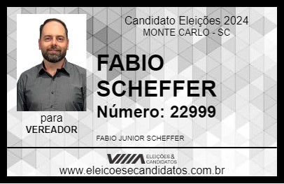 Candidato FABIO SCHEFFER 2024 - MONTE CARLO - Eleições