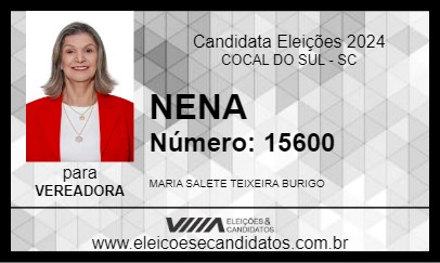 Candidato NENA 2024 - COCAL DO SUL - Eleições