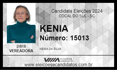 Candidato KENIA 2024 - COCAL DO SUL - Eleições