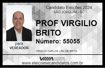 Candidato VIRGÍLIO BRITO 2024 - SÃO JOAQUIM - Eleições