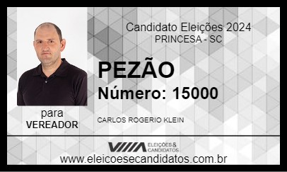 Candidato PEZÃO 2024 - PRINCESA - Eleições