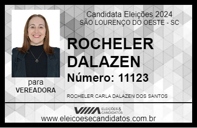 Candidato ROCHELER DALAZEN 2024 - SÃO LOURENÇO DO OESTE - Eleições