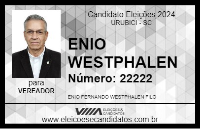 Candidato ENIO WESTPHALEN 2024 - URUBICI - Eleições